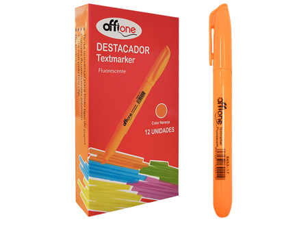  DESTACADOR T/LAPIZ NARANJA OFFIONE 