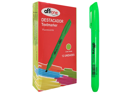  DESTACADOR T/LAPIZ VERDE OFFIONE 