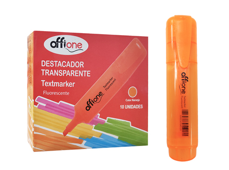  DESTACADOR NARANJA OFFIONE TRANSPARENTE 