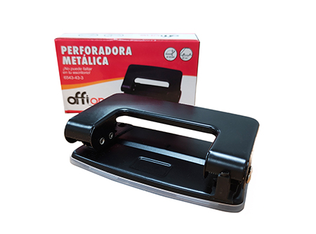  PERFORADOR CHICO METAL 10 CM NEGRO OFFIONE 