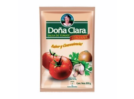  SALSA TOMATE 200 GR DOA CLARA ITALIANA DOYPACK 