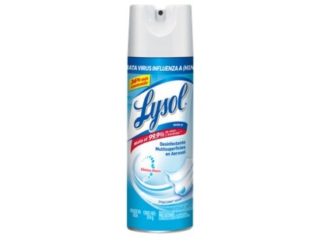  DESINFEC. A/SOL 340 CC A/BACT LYSOL CRISP LINEN 