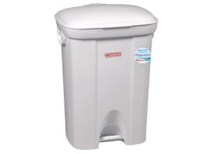  BASURERO C.TAPA 72 LT C/PEDAL BLNCO SAN REMO 