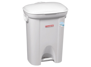  BASURERO C.TAPA 36 LT  C/PEDAL BLANCO SANREMO 