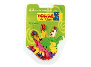  TORRE IDEAS STICKER BICHITOS DE GOMA EVA X 85UN 