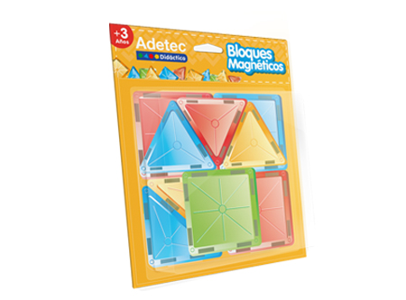  DIDACTICO ADETEC BLOQUES MAGNETICOS 13 FIGURAS 