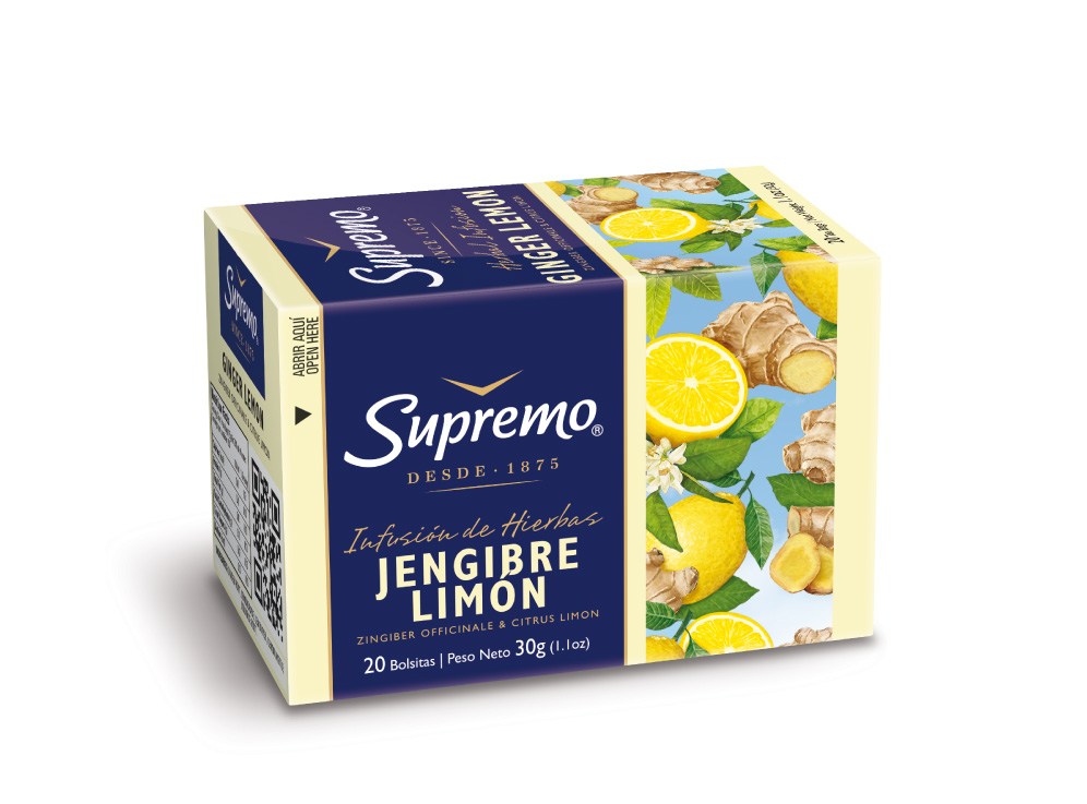  TE HIERBAS DP X 20 UN JENGIBRE LIMON SUPREMO 