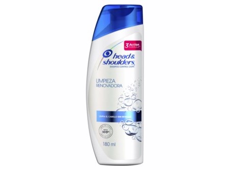  SHAMPOO  180 ML FRASCO H&S LIMPIEZA RENOVADORA 