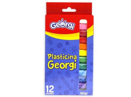  PLASTICINA 12 COLORES GEORGI 