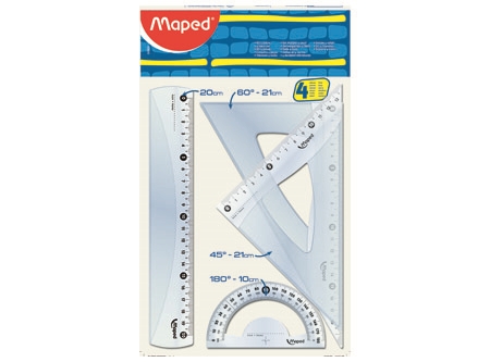  SET GEOMETRIA 4 PIEZAS 20 CM MAPED 