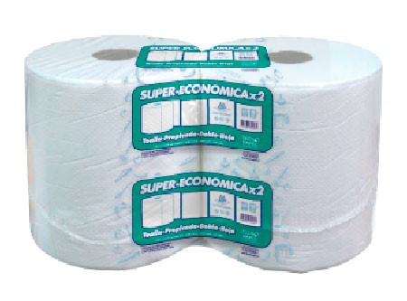  TOALLA PAPEL  2 ROLL. 100 MT.D/H 600GR SUPER ECO. 