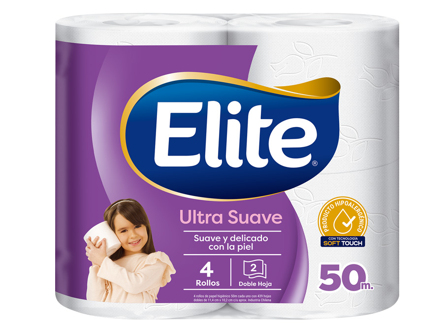  PAPEL HIG.  4 ROLLOS   50 MT. H/D ELITE ULTRA 