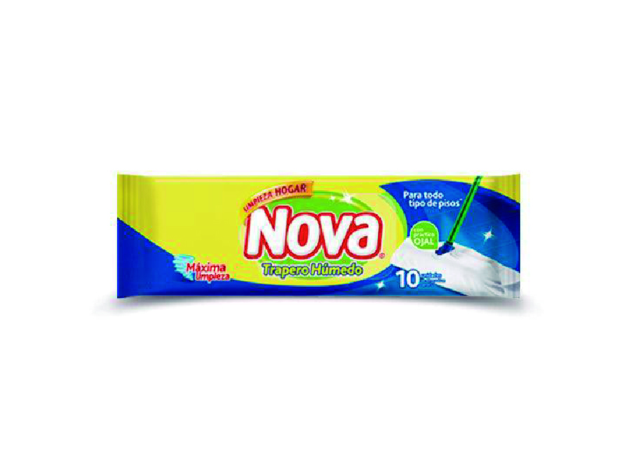  TRAPERO DESECHABLE PQ X 10 UN NOVA DESINFECTANTE 