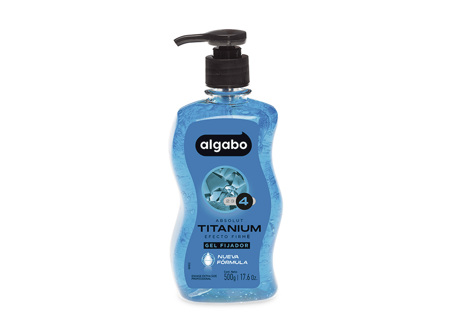  GEL CAPILAR 500 GR ALGABO 4 FIJACION FUERTE POT** 