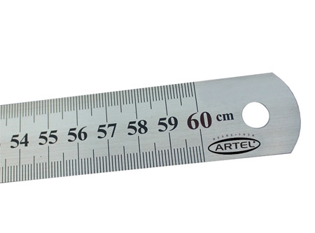  REGLA METALICA 60 CM  ARTEL 