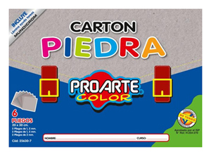  CARPETA ESC. CARTON PIEDRA 6 HJ PROARTE 