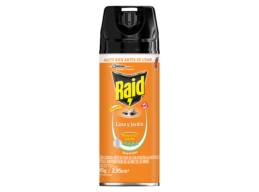  INSECTICIDA A/SOL 235 CC RAID CASA Y JARDIN 