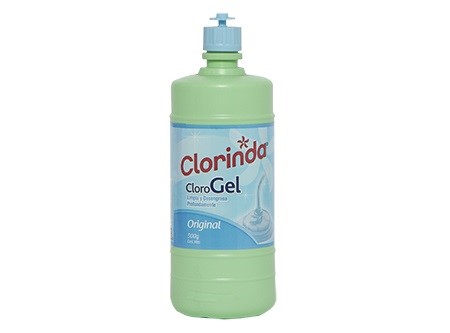  CLORO GEL  500 ML CJ X 15 UN CLORINDA 