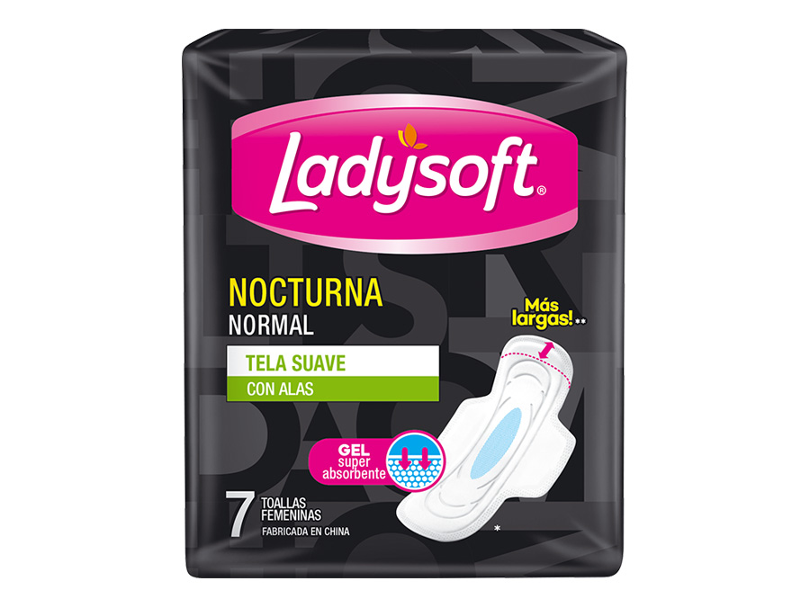  TOALLA HIG. LADYSOFT U/DELGADA X  7 UN NOCT T/SUA 