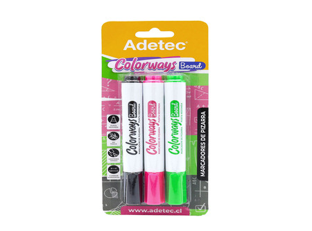  PLUMON PIZARRA SET 3 COL. NG-VE-FU ADETEC 