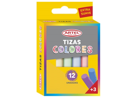  TIZA COLOR   12 UN ARTEL 