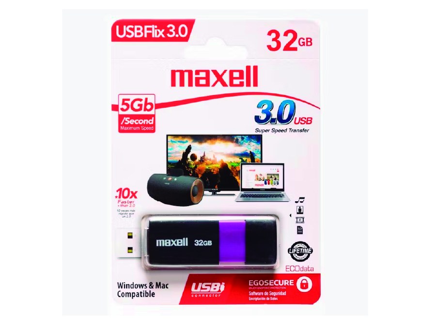  PEN DRIVE 32 GB MAXELL USB FLIX 3.2 
