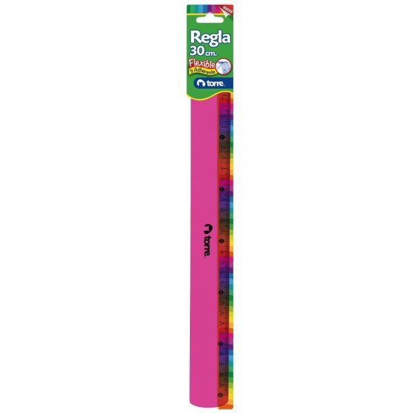  REGLA PLASTICA 30 CM. FLEXIBLE TORRE 