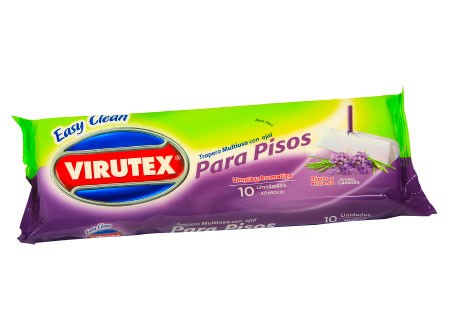  TRAPERO DESECHABLE PQ X 10 LAVANDA DESINF VIRUTEX 