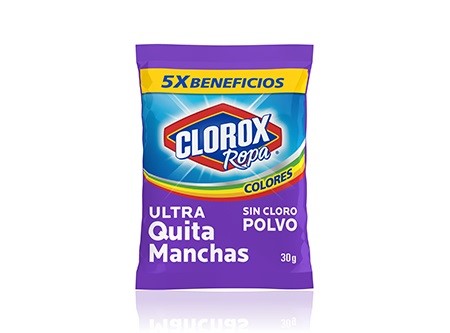  QUITAMANCHAS POLVO 30 GR DP X 10 UN CLOROX R.COL 