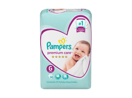  PANAL PAMPERS PREMIUM CARE X 20 UN GRANDE 