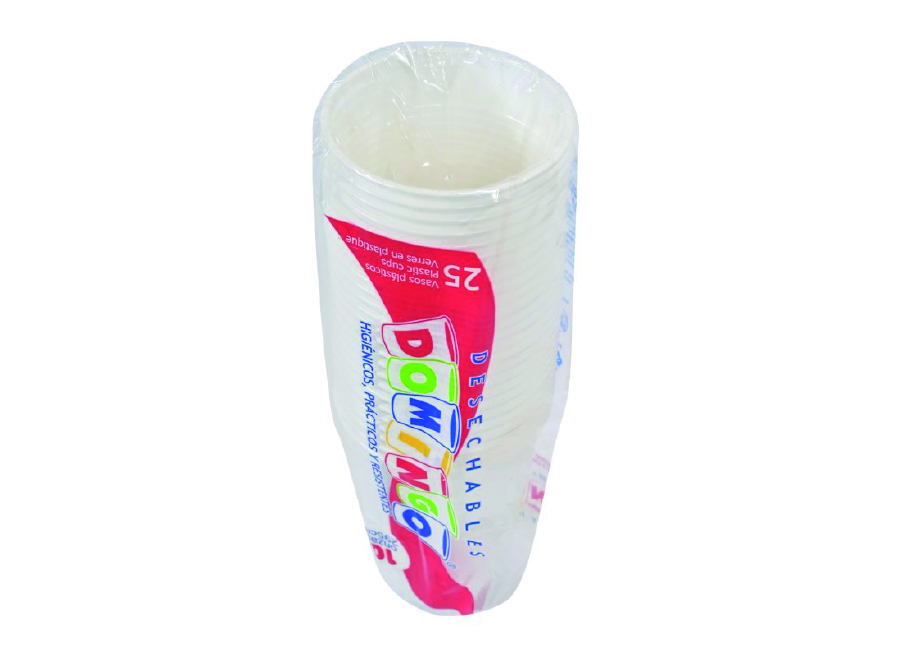  VASO BLANCO 105ML 3.5 ONZ DOMINGO PQ X 25 UN 