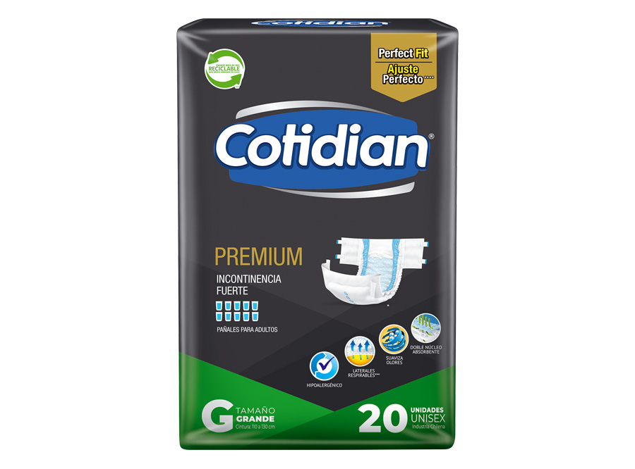  PANAL ADULTO X 20 UN COTIDIAN PREMIUM LISA GRANDE 