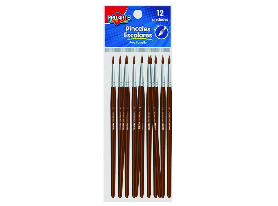  PINCEL # 7 P.CAMELLO DP X 12 UN PROARTE 