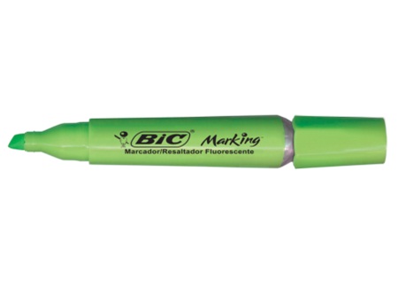  DESTACADOR VERDE BIC MARKING 