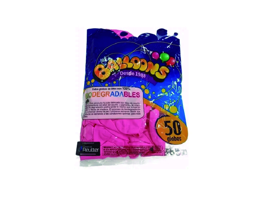 GLOBOS N.  9 LISO X 50 UN FUCSIA BALLOONS 