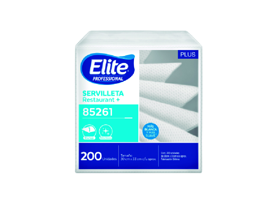  SERVILLETA COCKTAIL 30X30 PQ 200UN RESTAURAN ELITE 