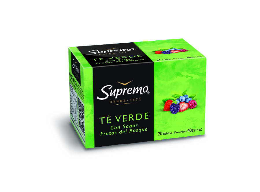  TE DP X 20 UN VERDE FRUTOS DEL BOSQUE SUPREMO 