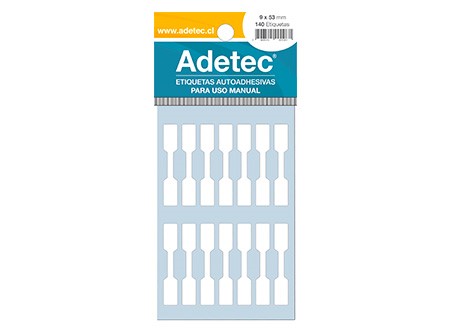  ETIQUETA ADH.JOYAS 9X53 MM 140 ETIQ. ADETEC 