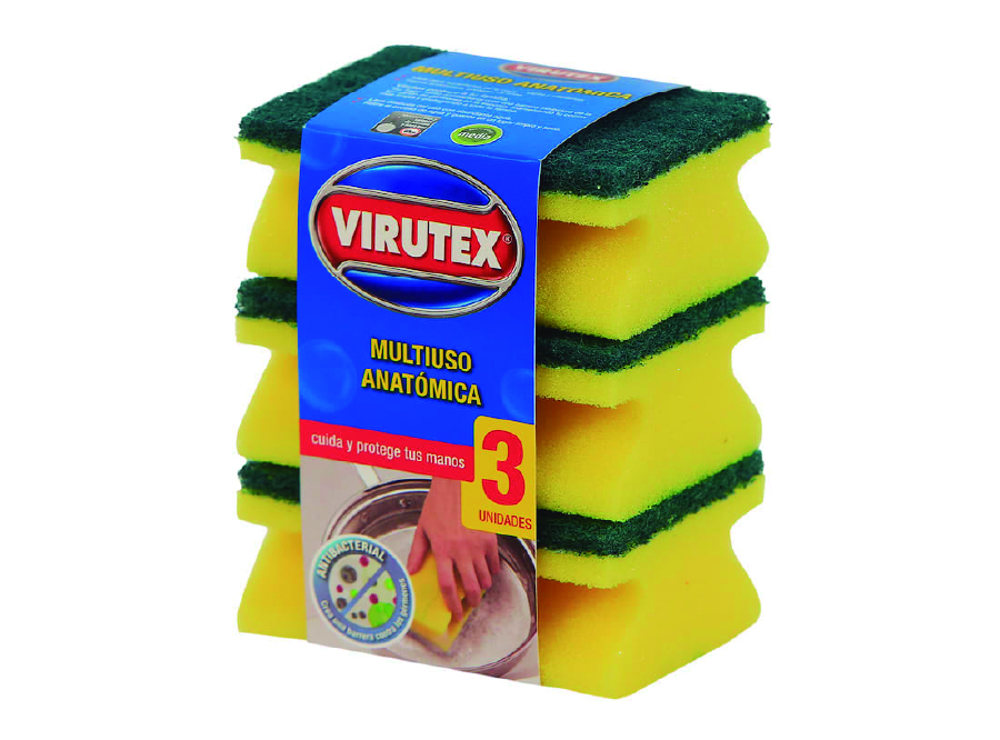  ESPONJA ACANALADA X 3 UN VIRUTEX 