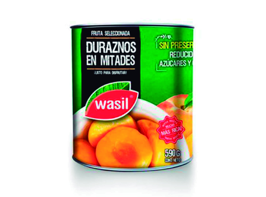  DURAZNO MITAD 590 GR WASIL TARRO 