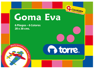  CARPETA ESC. GOMA EVA 6 HJ TORRE 