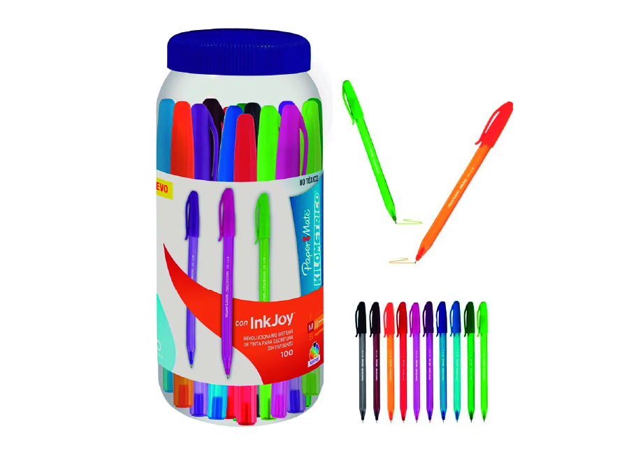  LAPIZ PASTA P.MED COL.SURT X 40 UND 1.0 INKJOY 