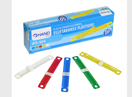  ACCOCLIPS PLASTICO COLORES DP X 50 UND. 