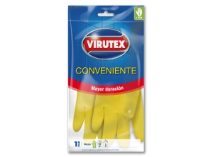  GUANTE LATEX PEQUEO AMARILLO S 7 VIRUTEX CONVENIE 