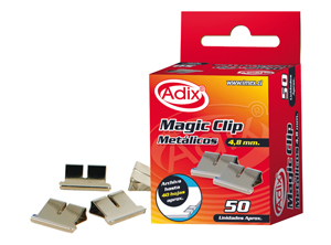  CLIPS MAGICOS METALICOS X 50 UN ADIX 