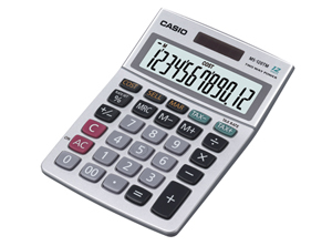  CALCULADORA BASICA ESCR/S CASIO MS-120B 12DIG 