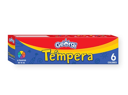  TEMPERA   6 COLORES GEORGI 15 ML. 