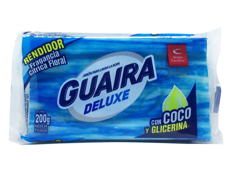  JABON BARRA ROPA 200 GR. GUAIRA DELUXE 