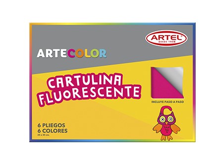  CARPETA ESC. CARTU FLUORECENTE 6 HJ ARTEL 