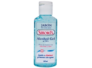  ALCOHOL GEL 75 ML. SIMONDS 70% S/ENJUAGUE 